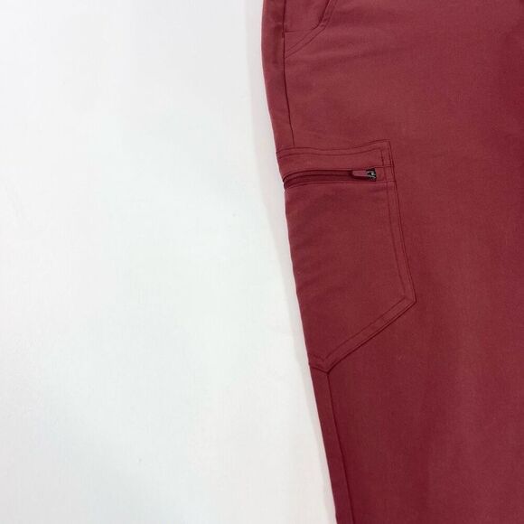 FIGS Pants Womens Small Burgundy Technical Collection Scrub Nurse Jogger - Picture 2 of 11